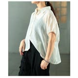 着こなしの幅広がるリネンライクドルマンシャツ レディース ファッション | Sawa a la mode | 詳細画像22 