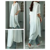 軽快さを生むライトジョーゼットスキッパーロングシャツ レディース ファッション | Sawa a la mode | 詳細画像19 