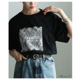 ひんやり心地よい接触冷感&UVレース×ロゴ刺繍Tシャツ レディース ファッション | Sawa a la mode | 詳細画像2