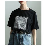 ひんやり心地よい接触冷感&UVレース×ロゴ刺繍Tシャツ レディース ファッション | Sawa a la mode | 詳細画像4