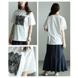ひんやり心地よい接触冷感&UVレース×ロゴ刺繍Tシャツ レディース ファッション | Sawa a la mode | 詳細画像19