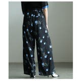控えめな甘さ引き立つ花柄ハイウエストタックワイドパンツ レディース ファッション | Sawa a la mode | 詳細画像8 