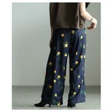 控えめな甘さ引き立つ花柄ハイウエストタックワイドパンツ レディース ファッション | Sawa a la mode | 詳細画像17 