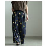 控えめな甘さ引き立つ花柄ハイウエストタックワイドパンツ レディース ファッション | Sawa a la mode | 詳細画像20 