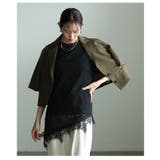 テク要らずで感度高まる異素材レースアシンメトリーTシャツ レディース ファッショ… | Sawa a la mode | 詳細画像22