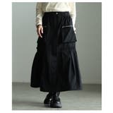 動きで魅せる裾ドロストカーゴスカート レディース ボトムス | Sawa a la mode | 詳細画像12 