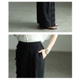 気負わず洒落るジャガード切り替えワイドパンツ レディース パンツ | Sawa a la mode | 詳細画像5 