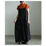 着るだけでこなれるフロントハーフジップサロペットスカート レディース ワンピース | Sawa a la mode | 詳細画像2 