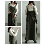 着るだけでこなれるフロントハーフジップサロペットスカート レディース ワンピース | Sawa a la mode | 詳細画像17 
