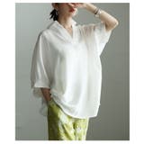 品よく整う接触冷感スキッパーシャツトップス レディース トップス | Sawa a la mode | 詳細画像12 