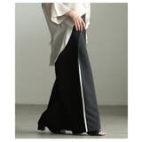 さっと穿いて洒落るサイドラインフロントタックパンツ レディース ボトムス | Sawa a la mode | 詳細画像9