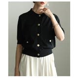 羽織るだけで上品プチ襟ニットカーディガン レディース トップス | Sawa a la mode | 詳細画像12