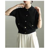 羽織るだけで上品プチ襟ニットカーディガン レディース トップス | Sawa a la mode | 詳細画像16
