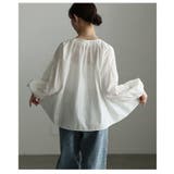 ナチュラルに纏うインド綿ピンタックブラウス レディース トップス | Sawa a la mode | 詳細画像16 
