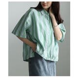 シンプルなのに洒落るインド綿ストライプブラウス レディース トップス | Sawa a la mode | 詳細画像15