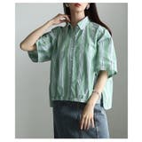 シンプルなのに洒落るインド綿ストライプブラウス レディース トップス | Sawa a la mode | 詳細画像18