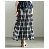 揺れ感まで絵になるワッシャープリーツチェックスカート レディース ボトムス | Sawa a la mode | 詳細画像9 