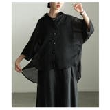 透け感で魅せるバックスリットシアービッグシャツ レディース トップス | Sawa a la mode | 詳細画像12 