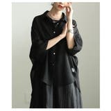 透け感で魅せるバックスリットシアービッグシャツ レディース トップス | Sawa a la mode | 詳細画像15 