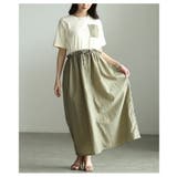 モードに着こなす異素材ドッキングロングワンピース レディース ワンピース | Sawa a la mode | 詳細画像4 