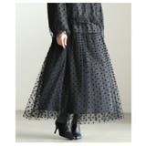 可憐に揺れるドットチュールフレアスカート レディース ボトムス | Sawa a la mode | 詳細画像15 