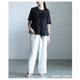 華やかに決まるフラワーアクセントTシャツ レディース トップス | Sawa a la mode | 詳細画像7 