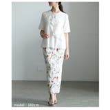 華やかに決まるフラワーアクセントTシャツ レディース トップス | Sawa a la mode | 詳細画像13 