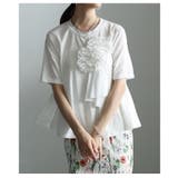 華やかに決まるフラワーアクセントTシャツ レディース トップス | Sawa a la mode | 詳細画像14 