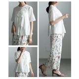 華やかに決まるフラワーアクセントTシャツ レディース トップス | Sawa a la mode | 詳細画像17 
