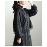 華やかさを軽やかに纏うドットチュールライトブルゾン レディース アウター | Sawa a la mode | 詳細画像16 
