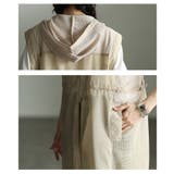 重ねて垢抜けるローン×メッシュフーディーロングジレ レディース ファッション | Sawa a la mode | 詳細画像5 