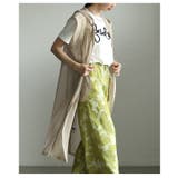 重ねて垢抜けるローン×メッシュフーディーロングジレ レディース ファッション | Sawa a la mode | 詳細画像8 