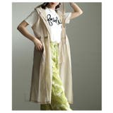 重ねて垢抜けるローン×メッシュフーディーロングジレ レディース ファッション | Sawa a la mode | 詳細画像10 