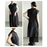 重ねて垢抜けるローン×メッシュフーディーロングジレ レディース ファッション | Sawa a la mode | 詳細画像19 