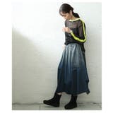 個性を刺激するグラデーションデニムタックスカート レディース ファッション | Sawa a la mode | 詳細画像12 