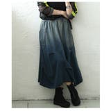 個性を刺激するグラデーションデニムタックスカート レディース ファッション | Sawa a la mode | 詳細画像13 