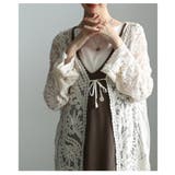 素朴な甘さを纏う草花レースシアートッパーカーディガン レディース ファッション | Sawa a la mode | 詳細画像12 