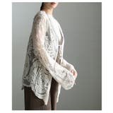 素朴な甘さを纏う草花レースシアートッパーカーディガン レディース ファッション | Sawa a la mode | 詳細画像15 