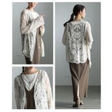 素朴な甘さを纏う草花レースシアートッパーカーディガン レディース ファッション | Sawa a la mode | 詳細画像17 