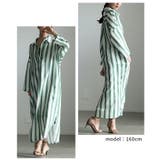 縦ラインで魅せるスキッパーネックストライプワンピース レディース ワンピース | Sawa a la mode | 詳細画像10