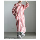 縦ラインで魅せるスキッパーネックストライプワンピース レディース ワンピース | Sawa a la mode | 詳細画像13