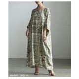 エスニックを纏うオルテガ柄ドルマンワンピース レディース ワンピース | Sawa a la mode | 詳細画像13