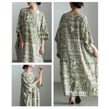 エスニックを纏うオルテガ柄ドルマンワンピース レディース ワンピース | Sawa a la mode | 詳細画像17