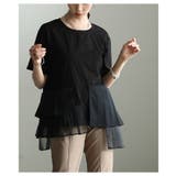 モードに華やぐ異素材ティアードプリーツカットソー レディース ファッション | Sawa a la mode | 詳細画像14