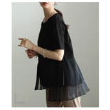 モードに華やぐ異素材ティアードプリーツカットソー レディース ファッション | Sawa a la mode | 詳細画像18