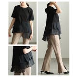 モードに華やぐ異素材ティアードプリーツカットソー レディース ファッション | Sawa a la mode | 詳細画像19
