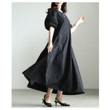 一枚で二通り楽しめるパフスリーブタックフレアワンピース レディース ファッション | Sawa a la mode | 詳細画像4 