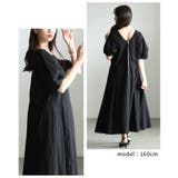 一枚で二通り楽しめるパフスリーブタックフレアワンピース レディース ファッション | Sawa a la mode | 詳細画像9 