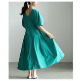 一枚で二通り楽しめるパフスリーブタックフレアワンピース レディース ファッション | Sawa a la mode | 詳細画像16 
