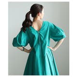 一枚で二通り楽しめるパフスリーブタックフレアワンピース レディース ファッション | Sawa a la mode | 詳細画像20 